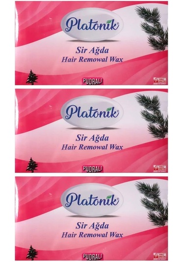 Platonik Pudralı Pembe Kalıp Sir Ağda 400 G x 3