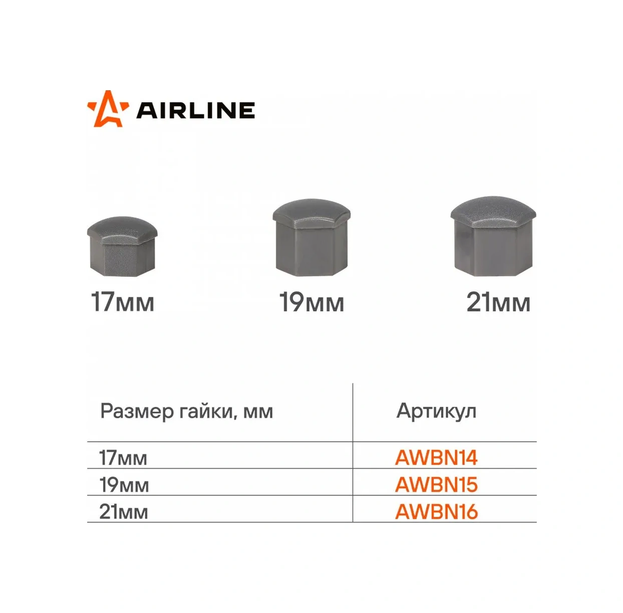 Aırlıne 17 Mm Jant Somunu Başlıkları, 20 Adet + Sökücü Awbn14 200418901