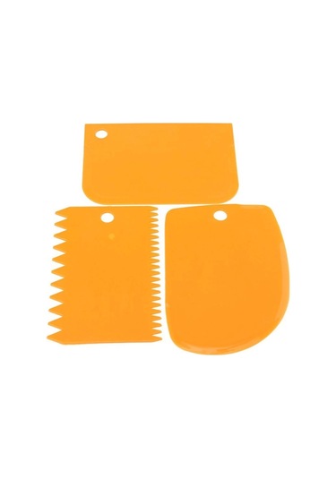 Hamur Şekillendirici Kesici Kazıyıcı Pasta Kek Dekorasyon Seti Çok Renkli