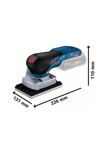 Bosch Professional GSS 18V-13 Akülü Titreşimli Zımpara (Akü & Şarj Hariç) - 06019L0100