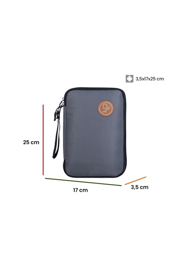 Npo Array Kablo Makyaj ve Aksesuar Organizer Çantası Gri