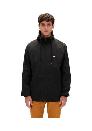 Bad Bear 24.02.13.004 Linea Windbreaker Jacket Siyah Erkek Ceket Siyah