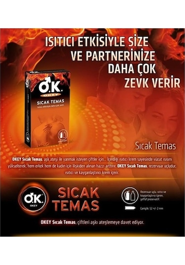 Okey Sıcak Temas Prezervatif 10 Adet