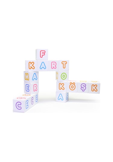 Küpss Manyetik Puzzle Harfler 16 Küp