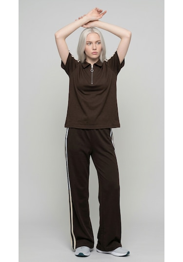 Fonna Fashion Tk-1001 Bayan Takım Kahve