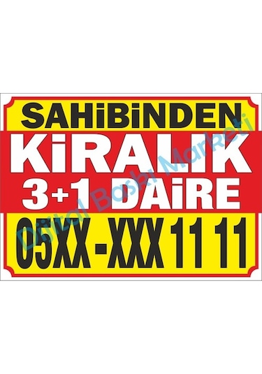 Sahibinden Kiralık Emlak Branda Afiş Pankart (436278473)
