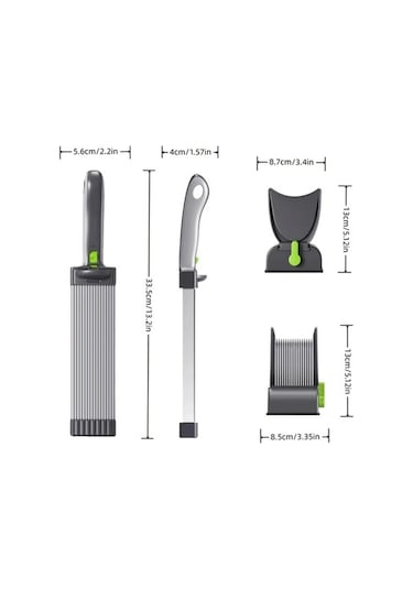 Trendooze Gaojunshop01 Senbowe Manuel Dilimleyici Gri Barbekü Aksesuarı Et Ve Sebze Kesici Gri