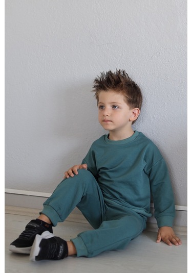 Babywom Basic Mevsimlik Eşofman Takımı- Petrol Mavi