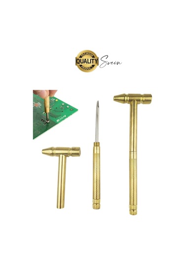 Premium 5 İn 1 Çekiç Tornavida Tamir Seti Takı Saat Çok Amaçlı Çift Kafa Telefon Mücevher Kuyumcu