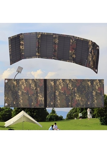 Besthome1 Dream011 Ge-1 20w Kamuflaj Solar Panel, 5 Katlı Taşınabilir 5v Usb Çıkış