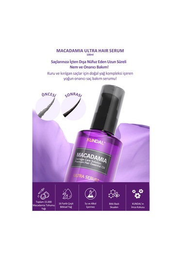 Kundal Macadamia Pink Grapefruit Hair Serum 100 ML