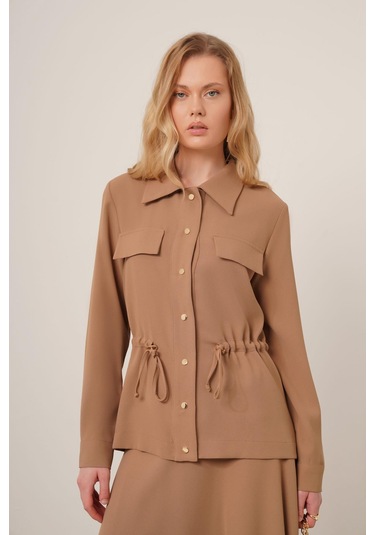 Ftz Women Kadın Melise Crep Takım Vizon 31172 Vizon