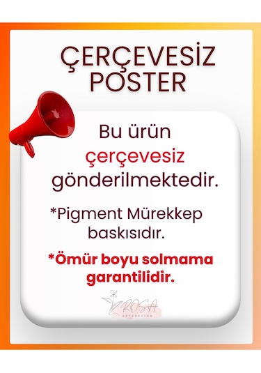 Çerçevesiz Poster - Dijital Baskı - Fil