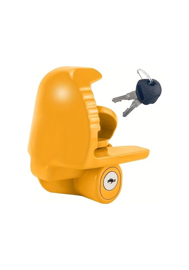 Chuangyinshop Heavy-duty Steel Tow Hook Yellow Evrensel Çekme Kancası Kilit Dayanıklı Çelik Tekne Karavan Ağır Hizmet Kilit Aksesuar