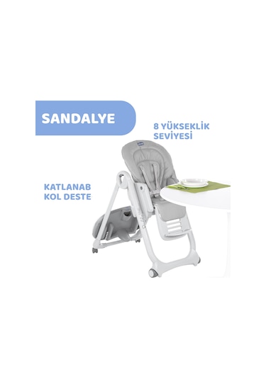 Chicco Polly Magıc Relax Lıght Grey- Toybar-pr 05079502280000