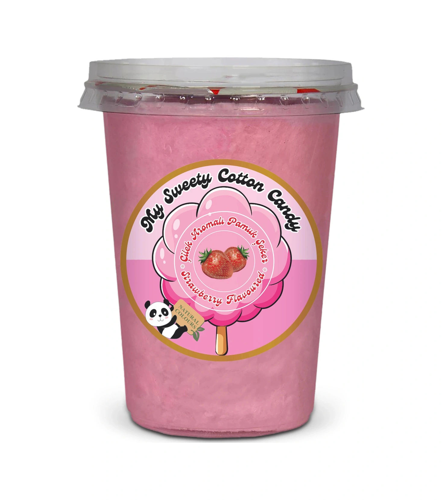 Çilek Aromalı Gurme Pamuk Şeker