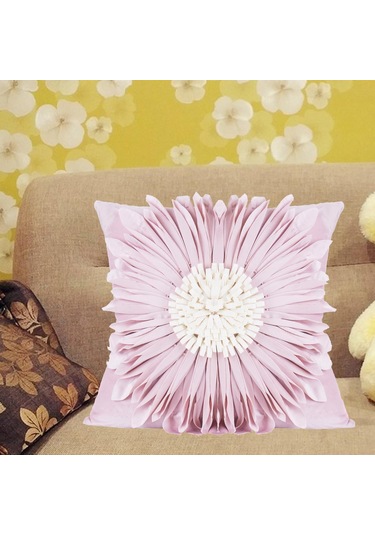 Suntek Magideal 3d Ayçiçeği Yastık Kılıfı 18 X Inç Ev Pembe