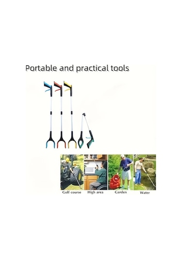 Fochsia Yeşil 1 Adet Hafif Uzun Saplı Geniş Ağızlı Çöp Tutacağı Yaşlılar Ve Aile Temizliği İçin