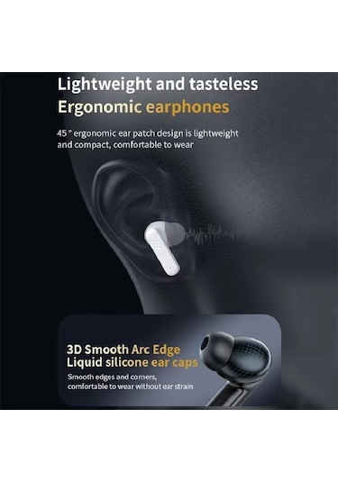 Moveevo Tws Kulaklık Siyah Lx-10: Aı Çeviri 134 Dil, Konferans Kaydı, Bluetooth 5.4, Hıfı Ses, Ipx4 Su Geçirmez, Akıllı Dokunmatik, Renkli Ekran Lanxun Solution 5636