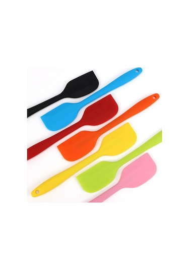 Yeşil Silikon Spatula 1 Adet 8.0ın Küçük Kauçuk Spatula Isıya Dayanıklı Yapışmaz Esnek Kazıyıcılar Karıştırma Pişirme Araçları Mutfak