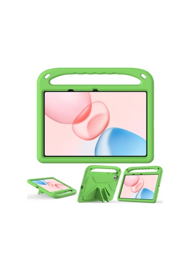 Honor Pad 10 Kılıf El Tutacağı Destekli Tablet Eva Kılıfı - Yeşil Tablet Kılıfı