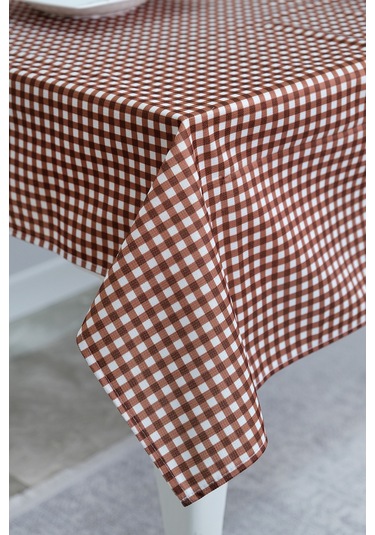 Sufre Sıvı Geçirmez Masa Örtüsü Sofra Bezi Sofra Örtüsü Piknik Örtüsü Kahverengi