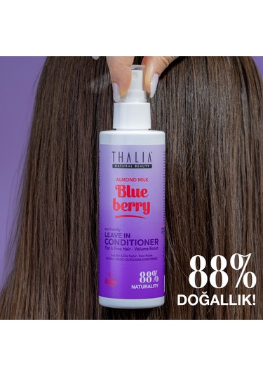 Thalia Badem Sütü & Yaban Mersini Özlü İnce Telli & Düz Saçlar Sıvı Saç Kremi 200 ML