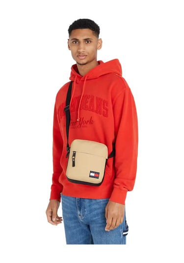 Erkek Tjm Daily + Reporter Omuz Çantası - Bej Relic Tan