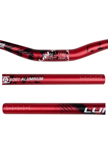 Lunje All Ride Açılı 9mm Gidon Kırmızı 31.8mm