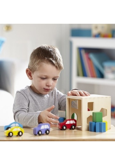 Melissa & Doug Ahşap Küp Şekil Bulmaca