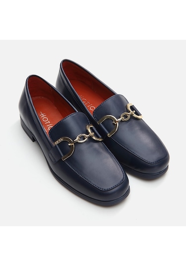 Hotiç Hakiki Deri Lacivert Kadın Loafer 01ayh291750a680 Lacivert