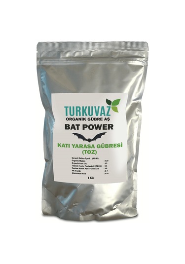 1 KG.Turkuvaz Organik Mikron Toz Yarasa Gübresi (Yüksek Fosfor)
