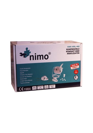 Nimo Kompresörlü Kompakt Mini Nebülizatör