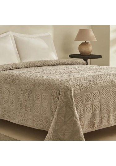 Karaca Home Rita Açık Gri Tek Kişilik Emboss Battaniye Açık Gri