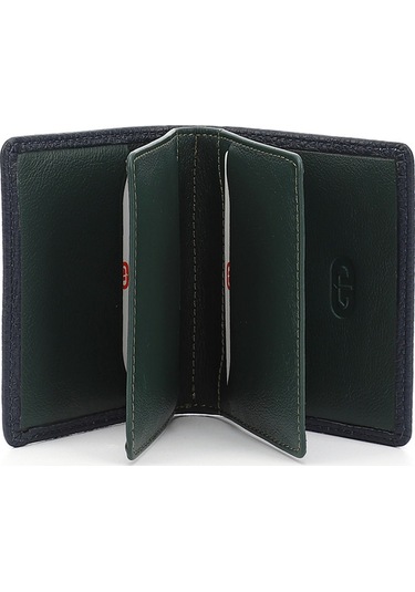 Gönderir Laciye Yeşil Gön Hakiki Deri Unisex Kartlık 06499 Lacivert