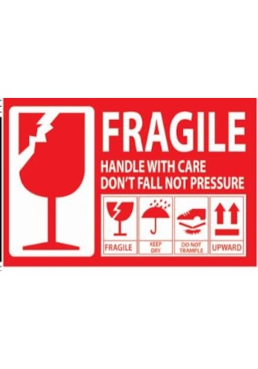 100X150 Fragile Stickers Stickers For Shipping
