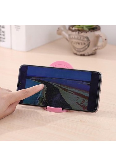 Sarı 2 Adet Telefon Tutucular Katlanabilir Taşınabilir Yük Kapasitesi Desteği İstikrarlı Yerde Araç Kiti & Telefon Tutucu 56511559