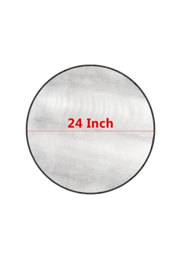 Pazly 24 İnç Yuvarlak Yangın Matı - Isıya Dayanıklı Bbq Paspası, Açık Alan Koruma