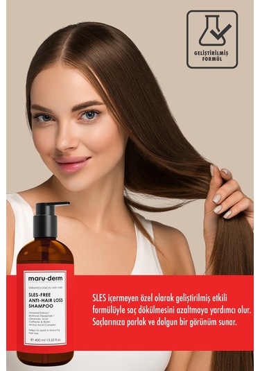 Maruderm Saç Dökülme Karşıtı Sülfatsız Şampuan 400 ML