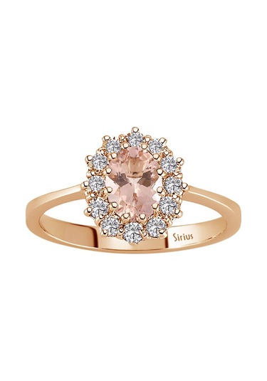 Sirius Pırlanta Ve Oval Morganitetaşlı Anturaj Yüzük 0804R0406