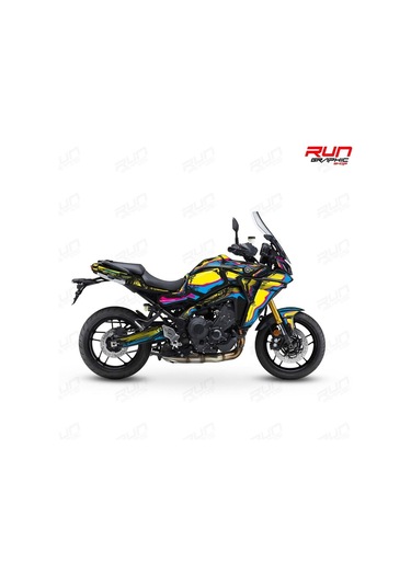 Yamaha Tracer 9 Cartoon Graphic Kit Sticker Set Sari