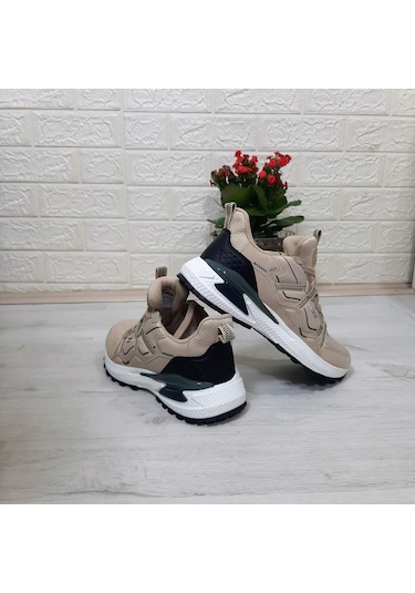 M.p. 1642 Bej Renk Memoryfoam Kaydırmaz Rahat Spor Ayakkabı Bej