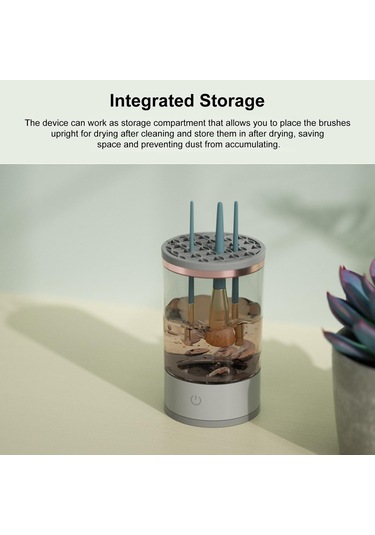 Youmaxe Elektrikli Makyaj Fırçası Temizleyici Makinesi Güzellik