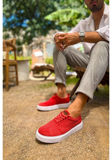 Ch173 - Kbt Velluto Erkek Ayakkabı Kırmızı Çok Renkli Ch173 - Kbt Velluto Erkek Ayakkabı Kırmızı Çok Renkli