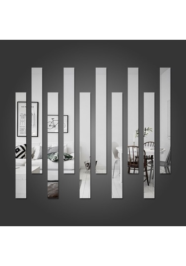 Akrilik Dekoratif Duvar Aynası 5*50 Cm Şeffaf