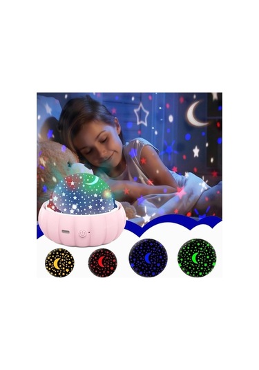 Didadodo 360 Yıldız Lambası Çocuklar İçin Hediyeler Pembe, Lambası Yıldız Projektör Pembe