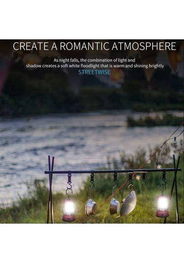 Dancemonkey Vintage Taşınabilir Kamp Lambası, Çadır Işık Feneri, Akülü Açık Hava 001 Ks Altın