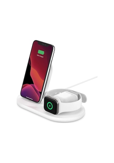 Belkin WIZ001VFWH 3in1 Kablosuz Dock Şarj Standı