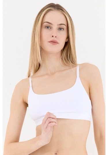 Naphor Touch Beyaz Askı Detaylı Bralet Sütyen