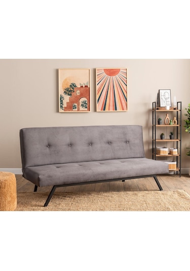 Pafu Zola Üçlü Yataklı Koltuk - Soho Gri